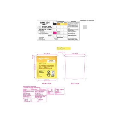 40ct Citrus Front Label (Amazon Citrus Scent 40 Count Front Label)